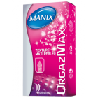 Manix OrgazMax Texture maxi perlée boîte de 10 préservatifs